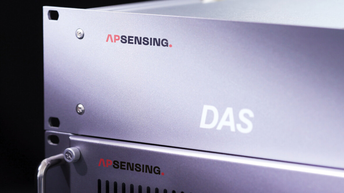 Front view of AP Sensing DAS (Distributed Acoustic Sensing) equipment Front view of AP Sensing DAS (Distributed Acoustic Sensing) equipment
