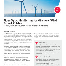 Case Study: Fiber Optic Monitoring for Offshore Wind Export Cables Case Study: Fiber Optic Monitoring for Offshore Wind Export Cables