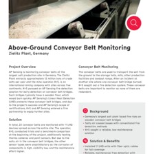 Case Study: Conveyor Belt Monitoring in Germany Case Study: Conveyor Belt Monitoring in Germany