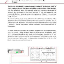 Case Study: Bus Bar-Switchgear Monitoring in Singapore Case Study: Bus Bar-Switchgear Monitoring in Singapore