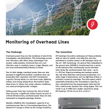 Flyer: Monitoring of Overhead Lines Flyer: Monitoring of Overhead Lines