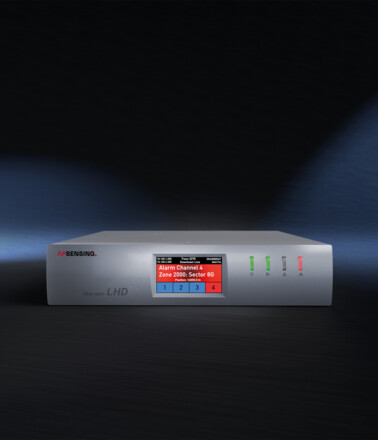 AP Sensing fiber optic LHD system displays alarm condition for perimeter security detection AP Sensing fiber optic LHD system displays alarm condition for perimeter security detection