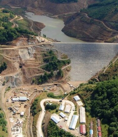 Knezevo Dam overview AP Sensing: Fiber optic monitoring of a dam under construction, ensuring long-term safety and integrity