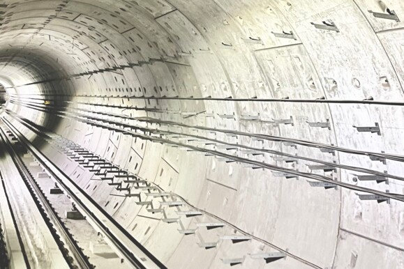 AP Sensing fiber optic sensing cables installed in a rail tunnel for monitoring AP Sensing fiber optic sensing cables installed in a rail tunnel for monitoring